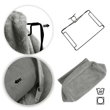 Lionto Katzenbett Für Heizungen Dunkelgrau 5 Lionto Katzenbett Für Heizungen Dunkelgrau – Bild 5