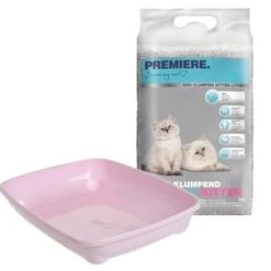 PREMIERE Kitten Starter Set Streu & Toilette Rosa