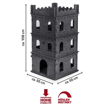 Wagner Canadian Cat Company Filz Katzenburg Felty Fort 2 Wagner Canadian Cat Company Filz Katzenburg Felty Fort – Bild 2