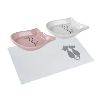 AniOne Napf-Set Happy Kitty Inkl Unterlage 1 AniOne Napf-Set Happy Kitty Inkl Unterlage