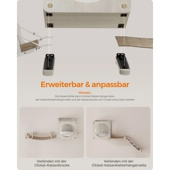 FEANDREA Clickat Katzenhöhle Kletterwand 4 FEANDREA Clickat Katzenhöhle Kletterwand – Bild 4