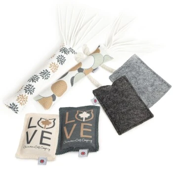 Canadian Cat Company Baldrian & Catnipspielzeug Probierset Spielkissen, 6er Pack 1 Canadian Cat Company Baldrian & Catnipspielzeug Probierset Spielkissen, 6er Pack