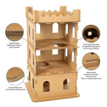 Canadian Cat Company Katzenburg XL Aus Pappe 5 Canadian Cat Company Katzenburg XL Aus Pappe – Bild 5