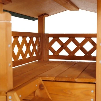 Lionto Katzenhaus "Lodge" Braun 7 Lionto Katzenhaus "Lodge" Braun – Bild 7