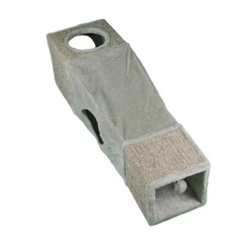 Rohrschneider Spieltunnel Mit Sisal Grau 1 Rohrschneider Spieltunnel Mit Sisal Grau