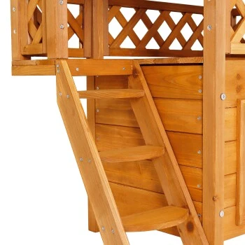 Lionto Katzenhaus "Lodge" Braun 5 Lionto Katzenhaus "Lodge" Braun – Bild 5